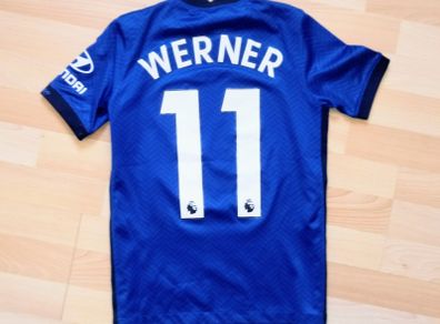 2020/21 Timo Werner #11 Chelsea Nike Home Jersey Size Age 11/12years