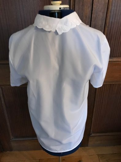 White Short Sleeve Blouse - Size 14