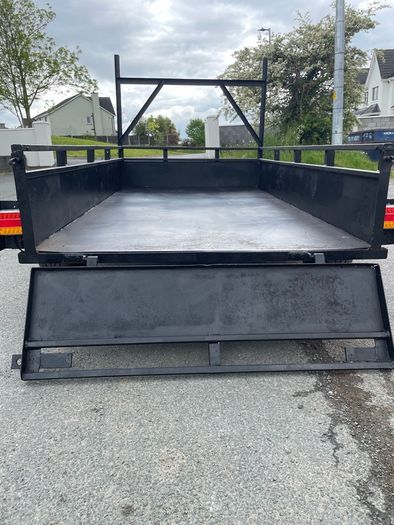 8x4 double axle builders trailer