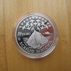 10 Euro Silver  Proof  Coin 2008. Sceilig Mhichil