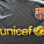 FCB Barcelona unicef Nike Jersey shirt long sleeve black size small medium m Image 2