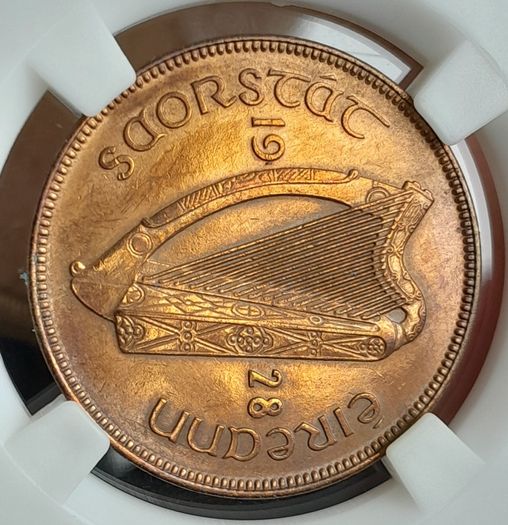 1928 Ireland Proof 1d Freestate Penny,, registered post included Read description