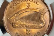 1928 Ireland Proof 1d Freestate Penny,, registered post included Read description