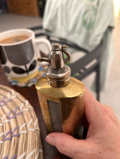 old brass bottle