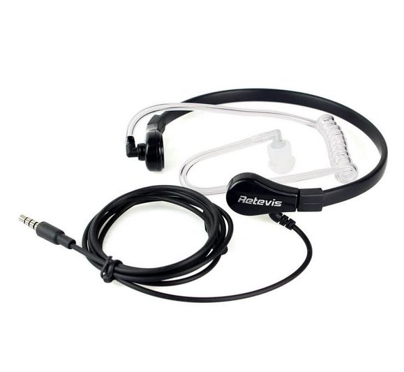 1 Pin 3.5mm Throat MIC Earpiece Covert Air Tube Earpiece For Phones