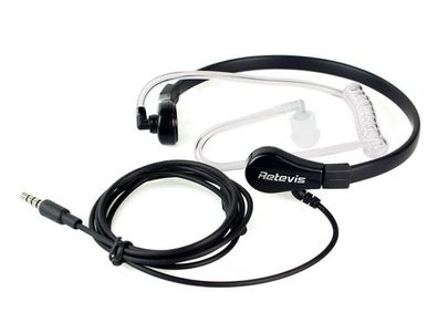 1 Pin 3.5mm Throat MIC Earpiece Covert Air Tube Earpiece For Phones