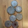 Vintage metal coasters with stand Image 2