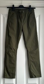 Boys M&S khaki green trousers - age 9-10