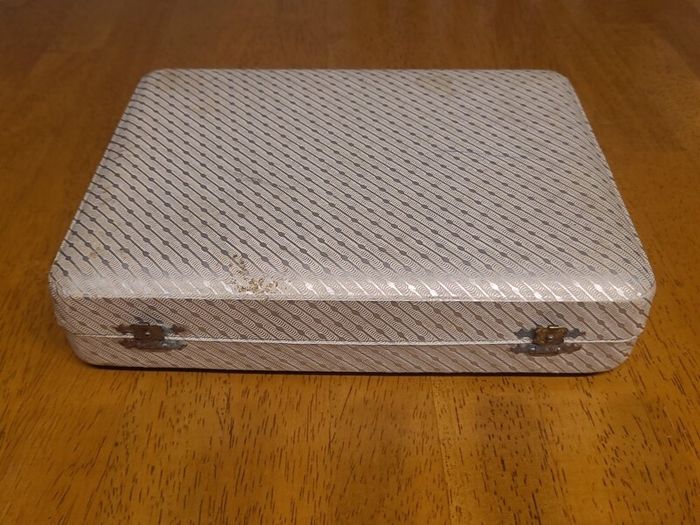 Vintage Sheffield silver Fish Cutlery Set W/ Faux Bone Handles