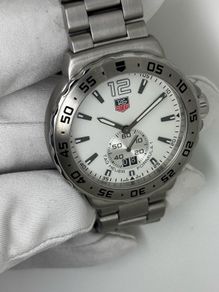 TAG Heuer Formula 1 WAU1113 White Dial Stainless Steel Mens Gents Watch