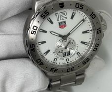 TAG Heuer Formula 1 WAU1113 White Dial Stainless Steel Mens Gents Watch