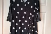 Simply Be Polka Dot Wrap Dress Size 14