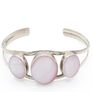 Mother Of Pearl Silver Bangle Image 2