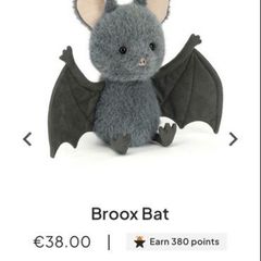 New JELLYCAT Halloween Collection Broox Bat