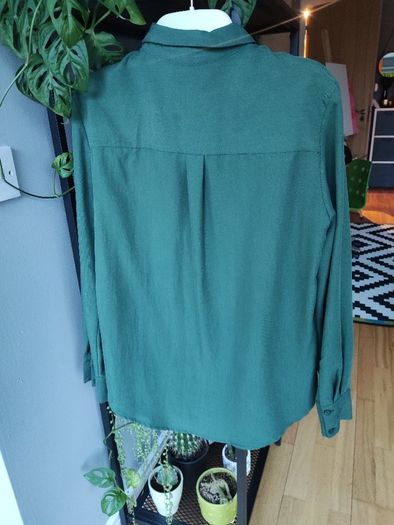 Mango green shirt.Size S