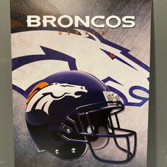 Denver Broncos Tin Metal sign