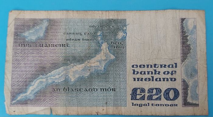Irish 4 X 1980's  Twenty Pound "YEATS"  banknots in Fine  condition