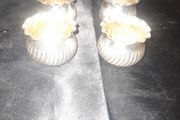 4 Beautiful Antique Silver plated Cellers Brooks and Son Gold Smiths to the Queen,