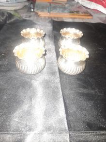 4 Beautiful Antique Silver plated Cellers Brooks and Son Gold Smiths to the Queen,