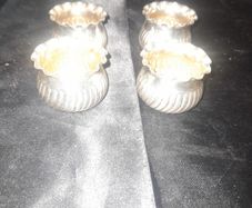 4 Beautiful Antique Silver plated Cellers Brooks and Son Gold Smiths to the Queen,