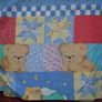Fabric panel,Craft supplies,sewing supplies,Cot quilt panel,Fabric Image 3