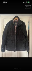 black Italian moleskin mens coat very warm