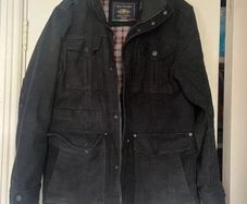 black Italian moleskin mens coat very warm