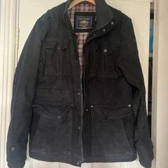 black Italian moleskin mens coat very warm