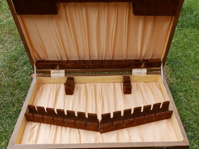 Antique Cutlery Box, Wooden