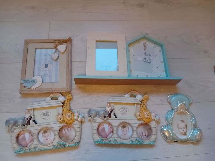 baby picture frames mix lot