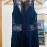Stunning navy blue, lace fishtail dress Image 4