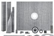 Shower Curb Kit, 1219x1524mm Shower Pan Kit with 50.8mm ABS Central Flange, Waterproof Membrane, Stainless Steel Grate,