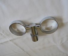 Chrome  Plated Twin Glass Holder for Sale