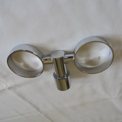 Chrome  Plated Twin Glass Holder for Sale
