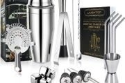 19 Pcs Cocktail Making Set, Stainless Steel Bartender Kit with 750ML Boston Cocktail Shaker for Party, Bar, Home (FREE POSTAGE)