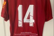 Brand New Liverpool Original 19/20 signed Henderson NB jersey with limited edition embroidery.
