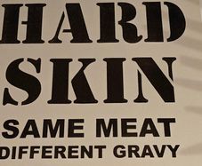 Hard Skin, Same Meat Different Gravy LP, white vinyl orig Punk Oi Skinhead