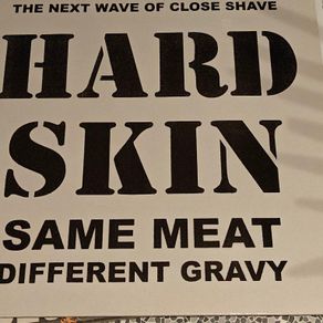 Hard Skin, Same Meat Different Gravy LP, white vinyl orig Punk Oi Skinhead