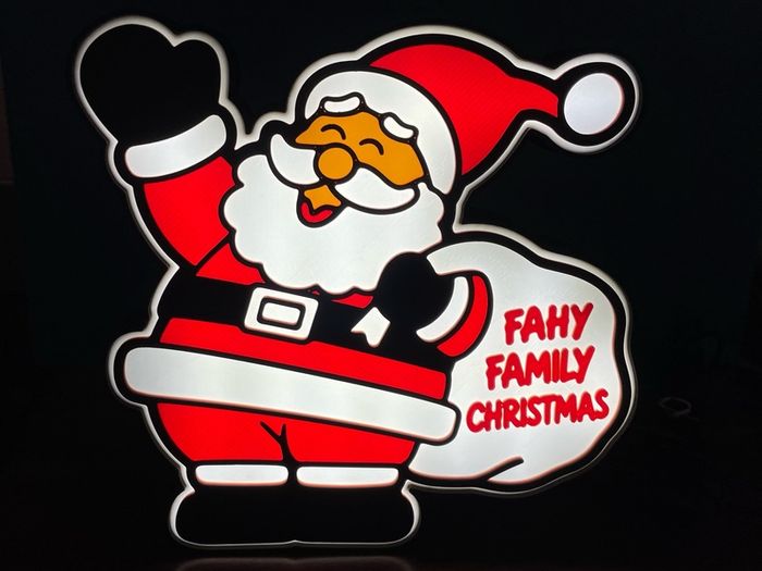Custom Santa Lightbox