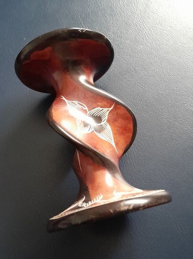 Soapstone Carved Candle Holder
