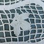 Vintage French Crochet Table Runner with fringe each end Image 8