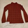 Vintage 70s blouse Orange & black geometric Size 38(size 6 or 8) postage included Image 6
