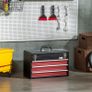 3 Drawer Tool Chest, Lockable Metal Tool Box, Portable Toolbox with Ball Bearing Runners, 510mm x 220mm x 320mm Image 8
