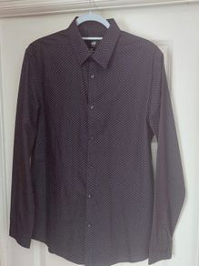 H&M deep navy shirt - size M slim fit - never worn....