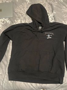 Thrasher Black Skateboarding Hoodie - Size M