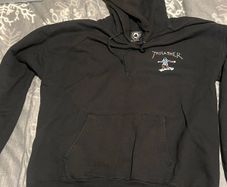 Thrasher Black Skateboarding Hoodie - Size M