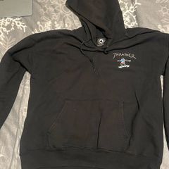 Thrasher Black Skateboarding Hoodie - Size M