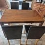 table and 4 leather chairs in great condition Image 3