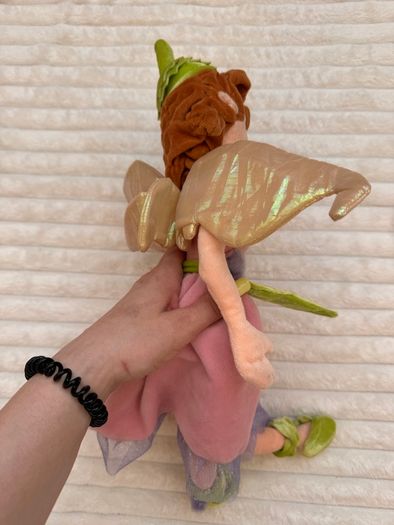 Disney Prilla Fairies Soft Plush Disney Store Fairy Doll dirty approx. 52 cm. Used Please see photos