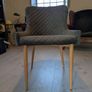 Table (80cm diameter) and 4 chairs Image 4